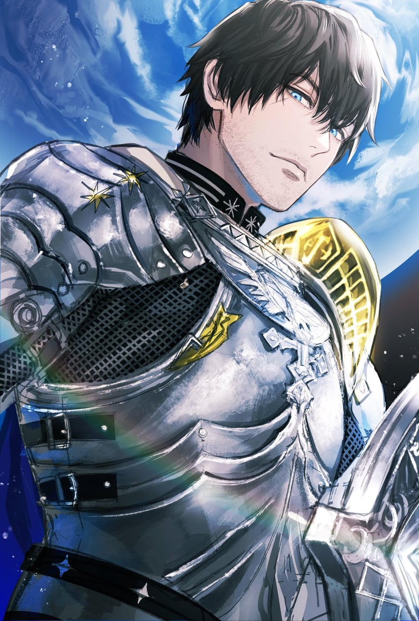 warrior of light and adventurer (final fantasy and 1 more) drawn by sagenoodles