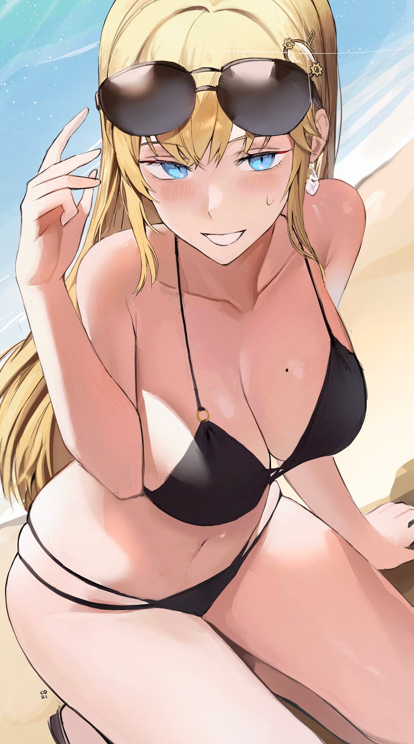 watson amelia (hololive and 1 more) drawn by odyssey_21