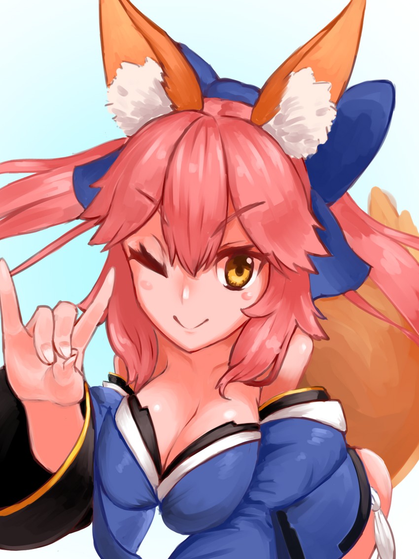 tamamo and tamamo no mae (fate and 4 more) drawn by ziyunpi