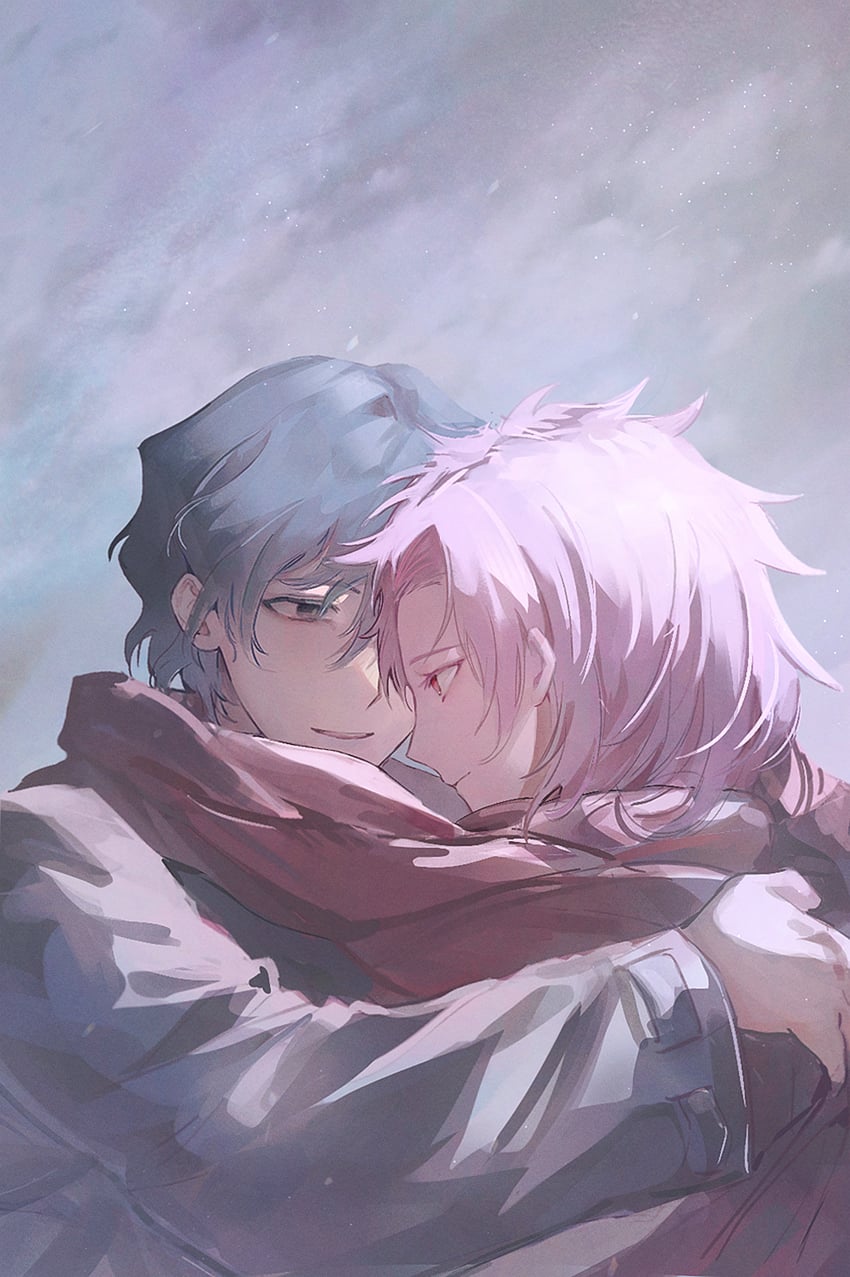hatsutori hajime and utsugi noriyuki (saibou shinkyoku) drawn by temu_(temp_mumu)