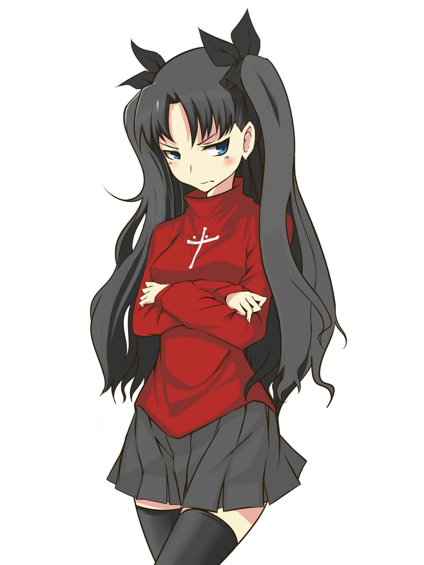 tohsaka rin (fate and 1 more) drawn by akihikohex