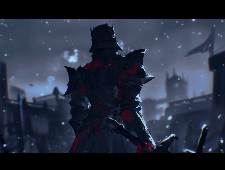 dark knight and fray myste (final fantasy and 1 more) drawn by dele14375735