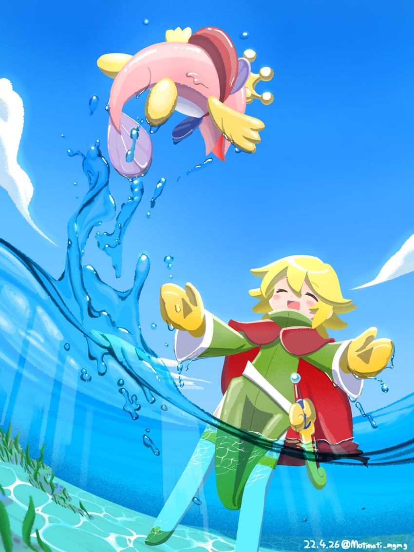 ocean prince and otomo (puyopuyo and 1 more) drawn by motimoti_mgmg