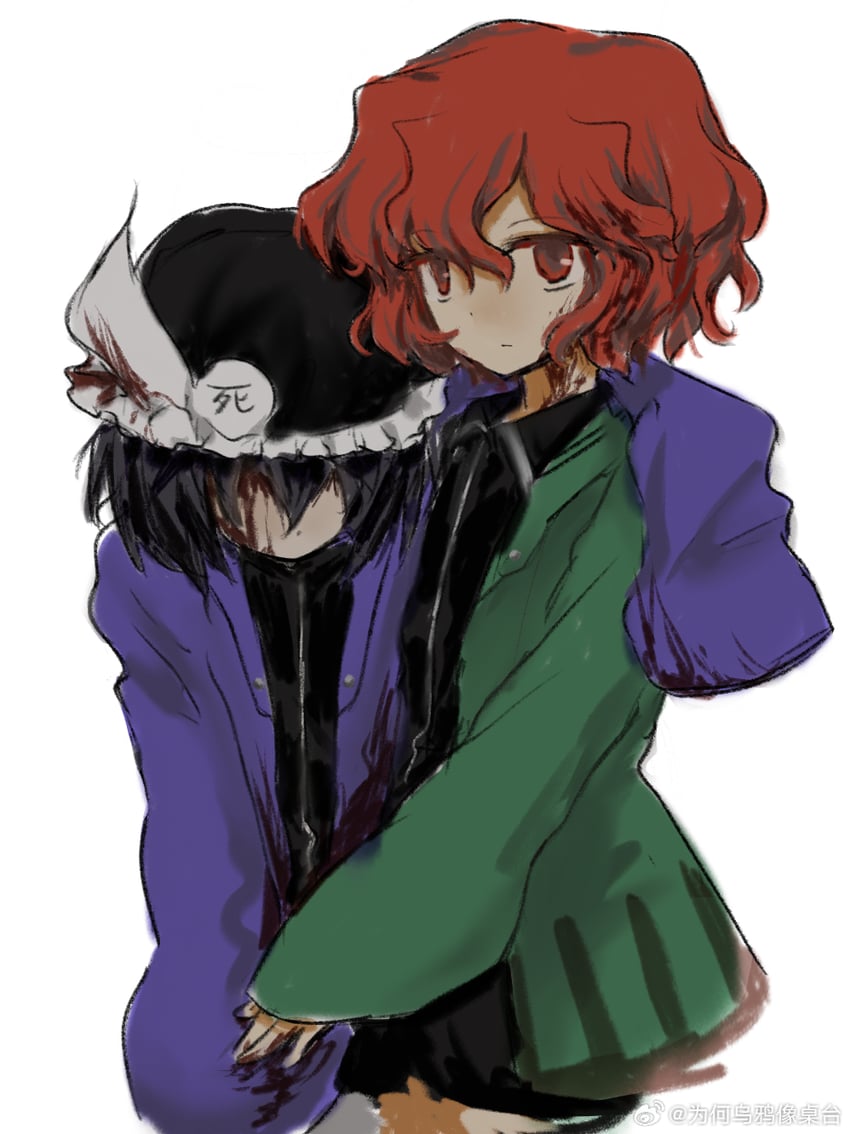 shitodo kuroji and shitodo hooaka (len'en) drawn by weihe_wuya_xiang_zhuo_tai