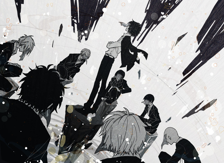 yukimura seiichi, niou masaharu, yagyuu hiroshi, kirihara akaya, marui bunta, and 3 more (tennis no ouji-sama) drawn by yuichi_(zen)