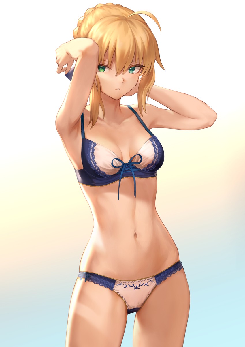 artoria pendragon and saber (fate and 1 more) drawn by mashutarou_(neko_no_oyashiro)