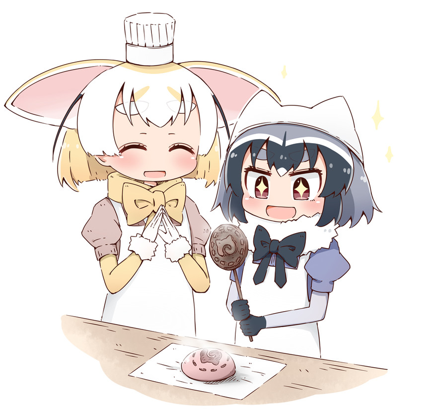 common raccoon and fennec (kemono friends) drawn by toshi_mellow-pretty