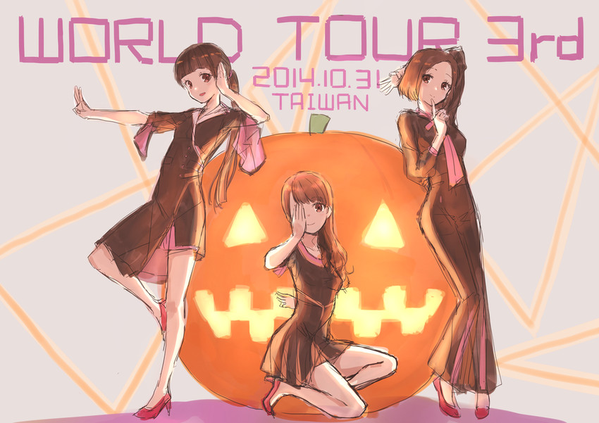 nocchi, kashiyuka, and a~chan (perfume) drawn by hiten_(hitenkei)