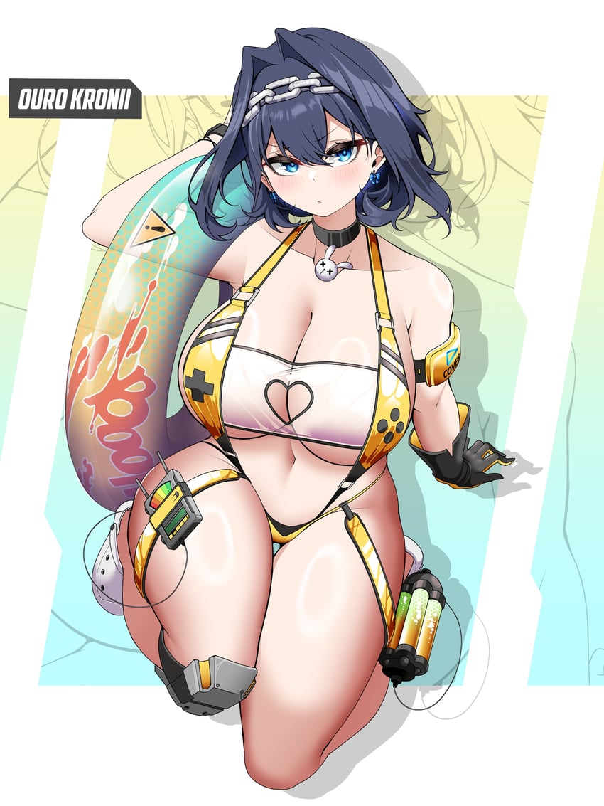 ouro kronii and elegg (hololive and 2 more) drawn by saltnvalk