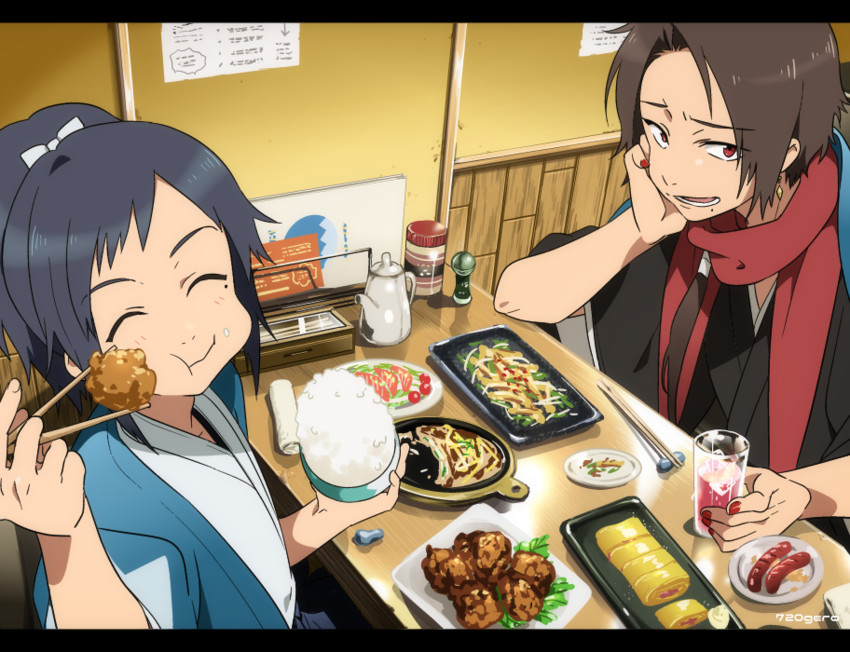 kashuu kiyomitsu and yamato-no-kami yasusada (touken ranbu) drawn by natsuo_(720ge)