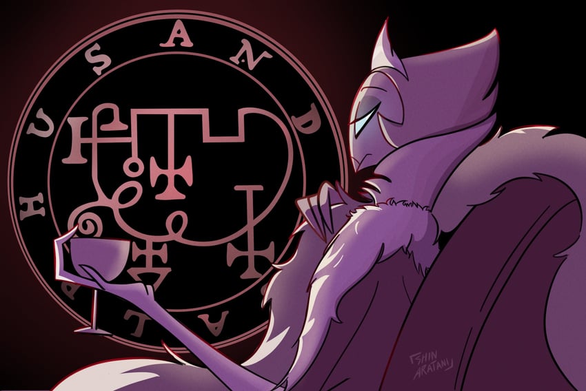 andrealphus (helluva boss) drawn by shinaratani