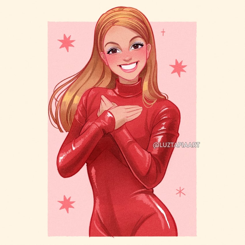 britney spears (real life and 1 more) drawn by luztapiaart