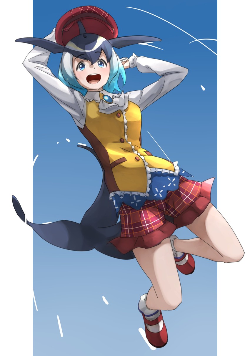 common dolphin (kemono friends and 1 more) drawn by tanabe_(fueisei)