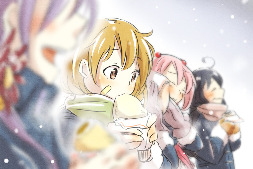 ushio, akebono, sazanami, and oboro (kantai collection) drawn by shakeda_mamoshirou