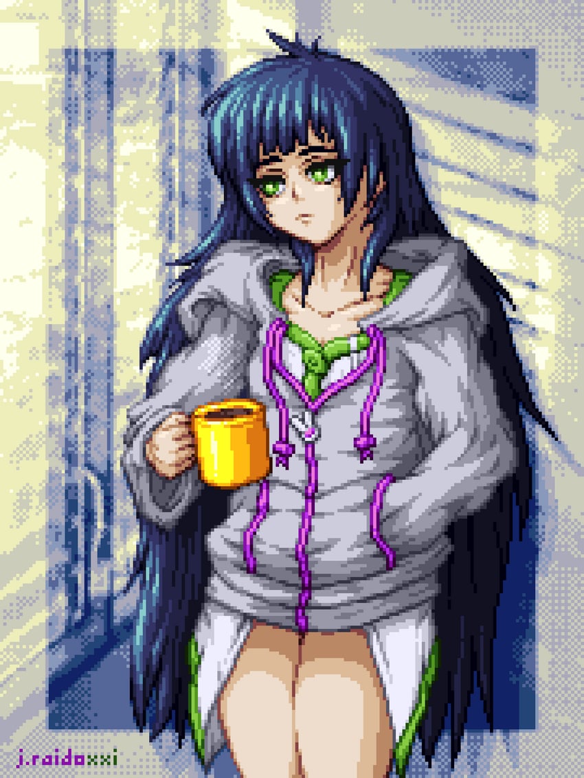 hiyajou maho (steins;gate and 1 more) drawn by j.raido