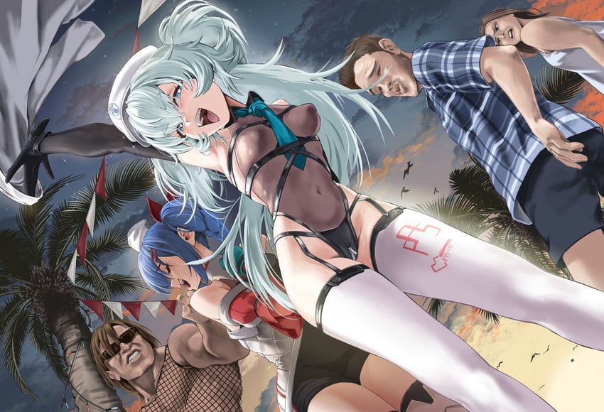 pa-15, colphne, takuya, and florence (girls' frontline and 2 more) drawn by chtv