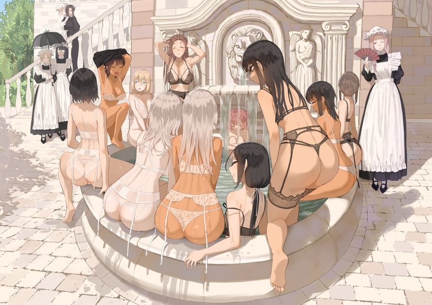 edea, rosemary, martha, kana, sara, and 11 more (original) drawn by throtem
