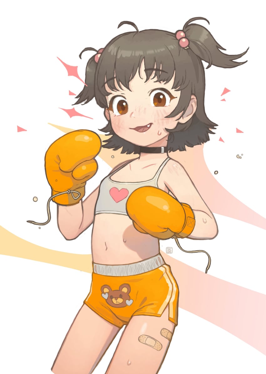 akagi miria (idolmaster and 1 more) drawn by possummachine