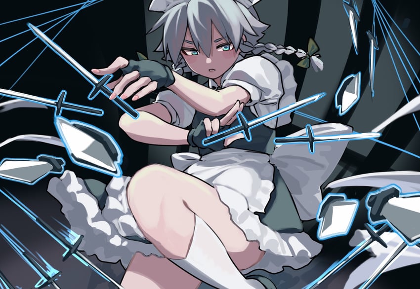 izayoi sakuya (touhou and 1 more) drawn by tuck_(tuck23978434)