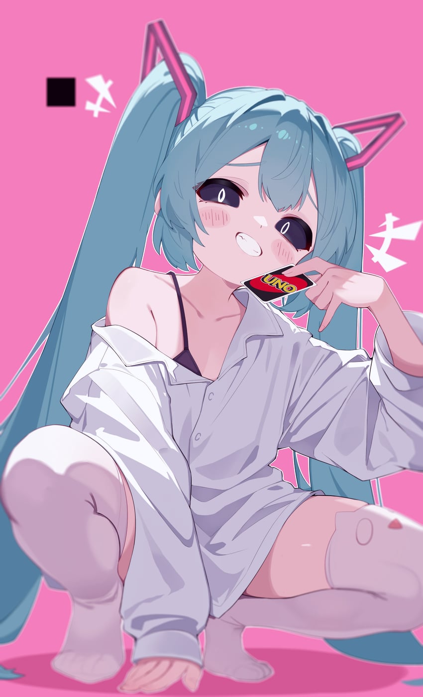 hatsune miku (vocaloid and 1 more) drawn by tai_mian_meng_meng