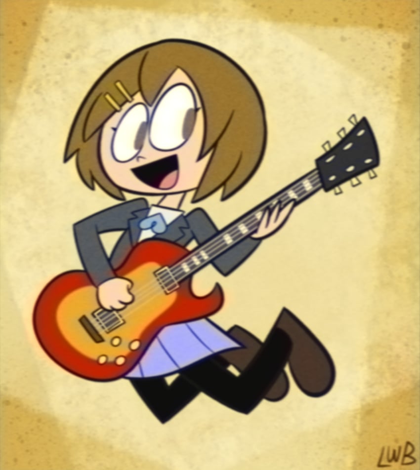 hirasawa yui (k-on! and 1 more) drawn by lolwutburger
