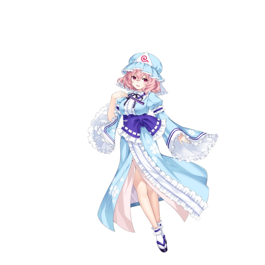 saigyouji yuyuko (touhou and 1 more) drawn by hirano_katsuyuki
