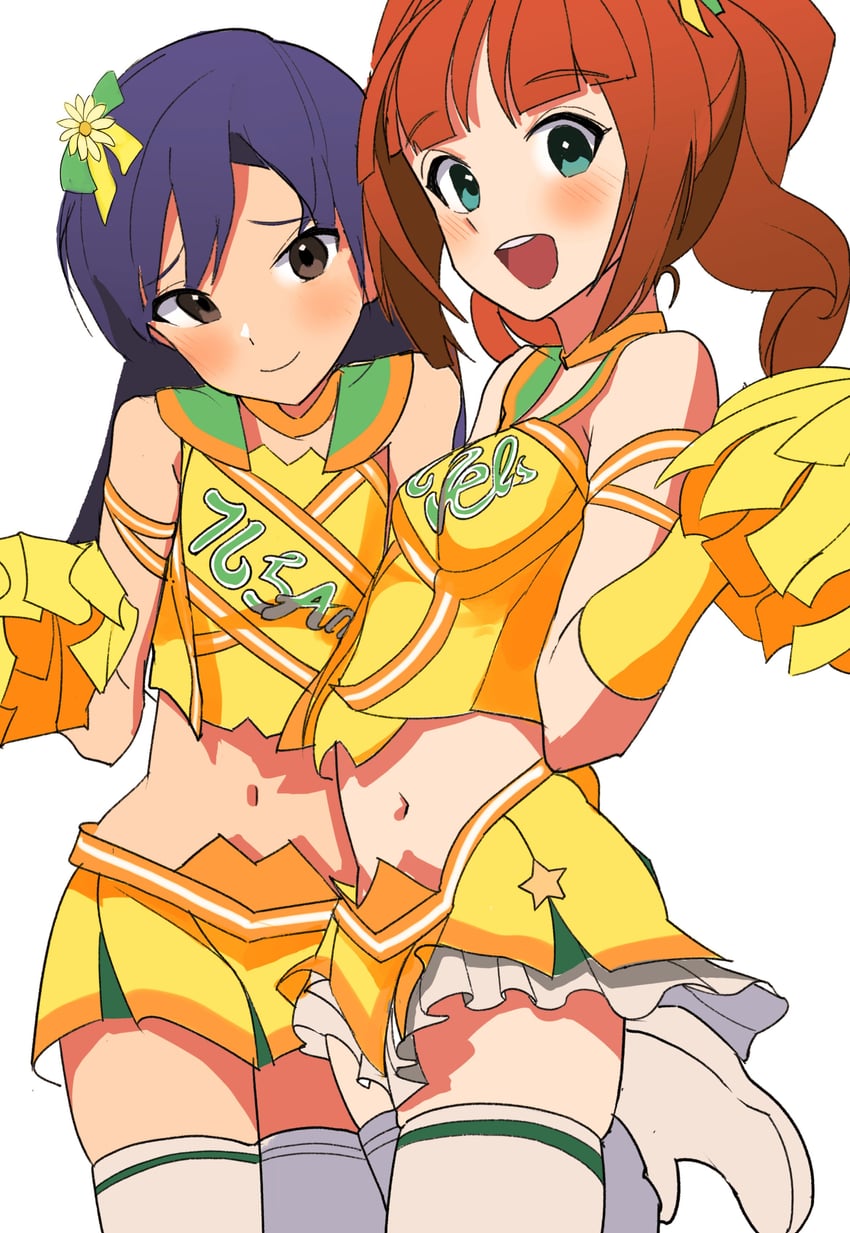 kisaragi chihaya and takatsuki yayoi (idolmaster and 2 more) drawn by ch2haya_p
