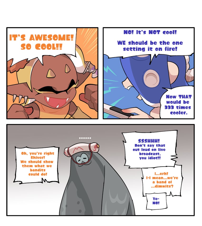 shiver, frye, and big man (splatoon and 1 more) drawn by gomipomi