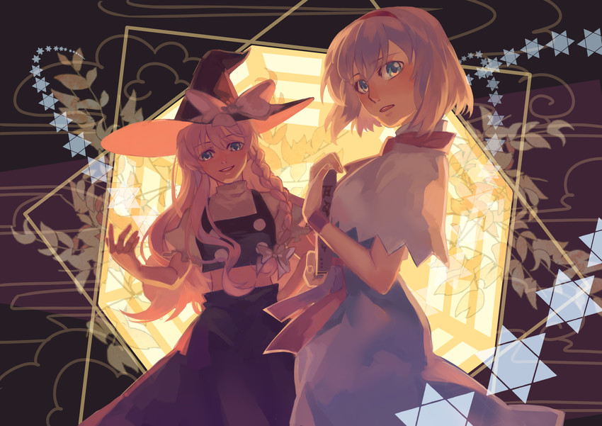 kirisame marisa and alice margatroid (touhou) drawn by lilith-lily