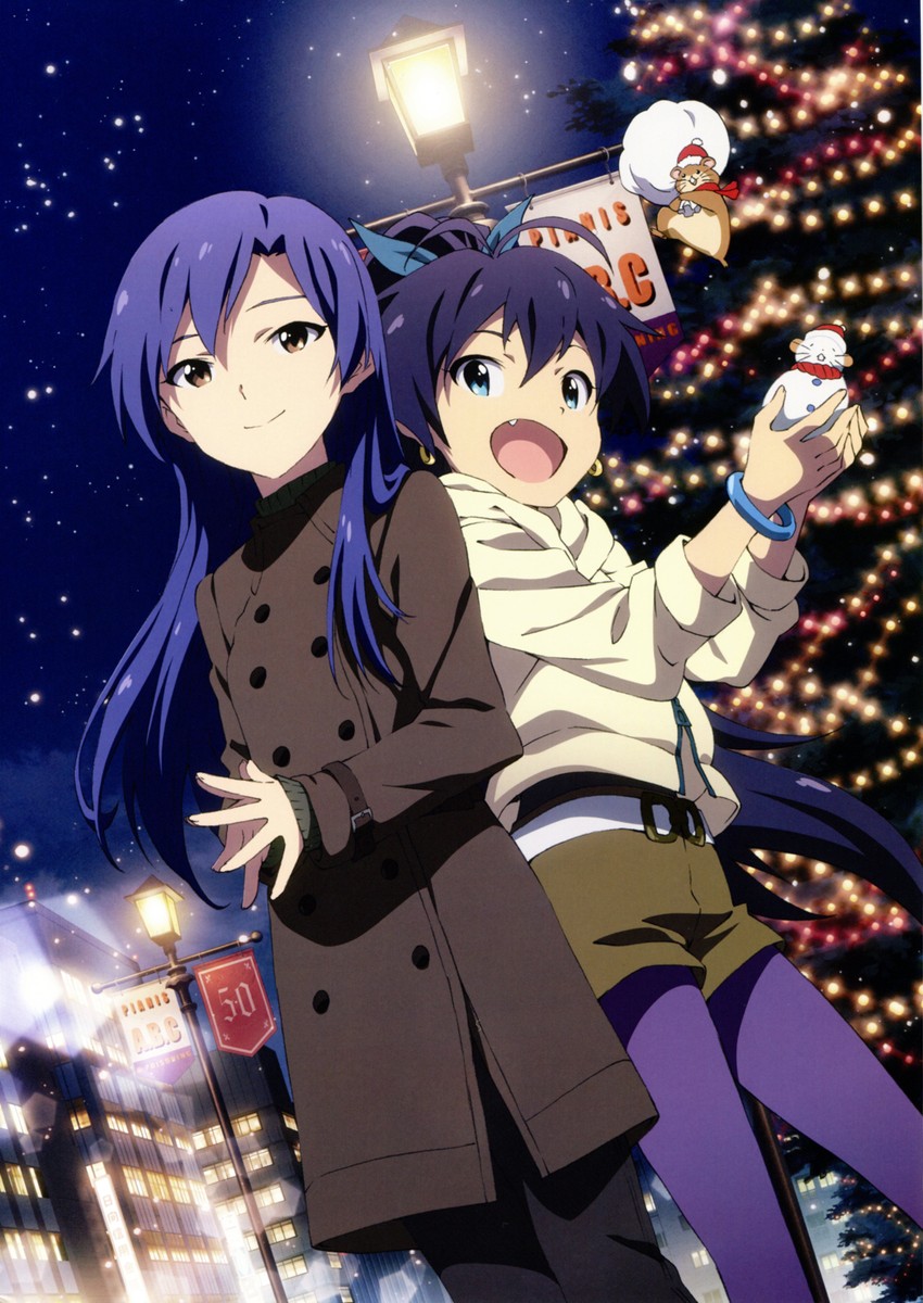 kisaragi chihaya, ganaha hibiki, and hamuzou (idolmaster) drawn by kawakami_tetsuya