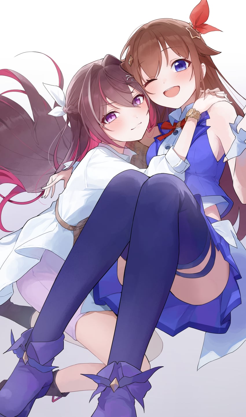 tokino sora and azki (hololive) drawn by uohara_shinji