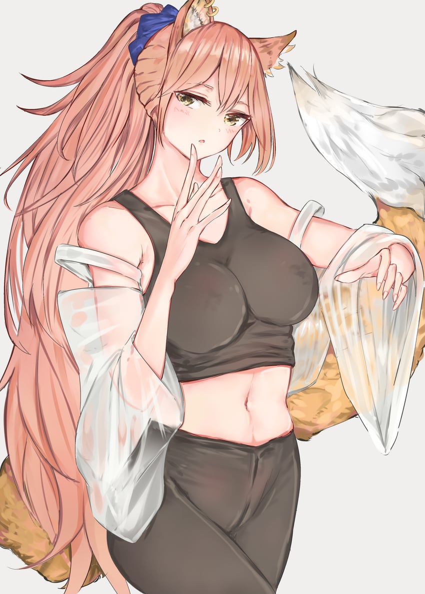 tamamo and tamamo no mae (fate and 1 more) drawn by tiozhome