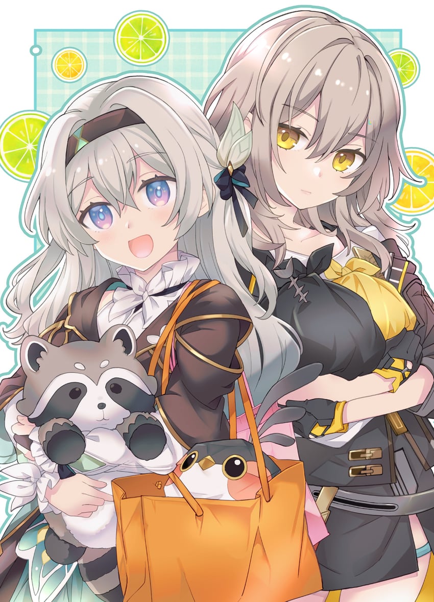 trailblazer, firefly, and stelle (honkai and 1 more) drawn by takitarou