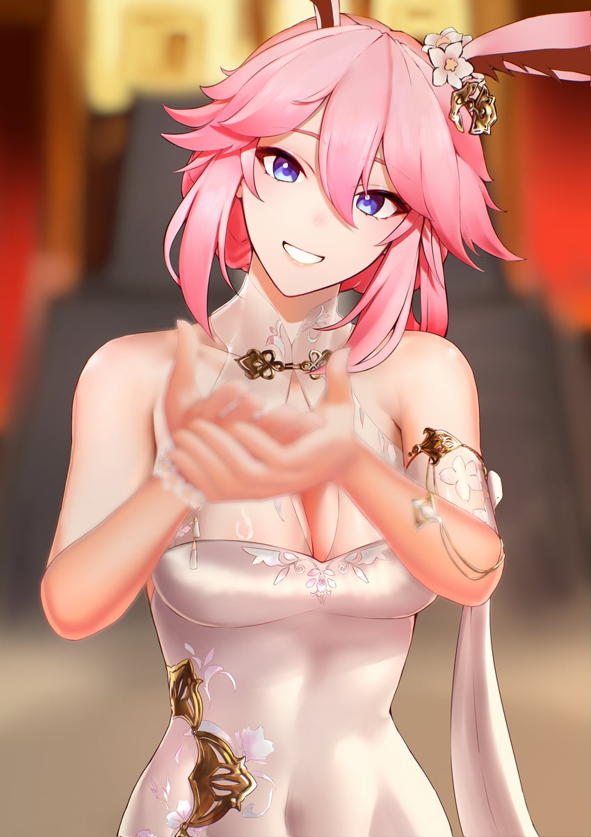 yae sakura (honkai and 1 more) drawn by pyeong_il