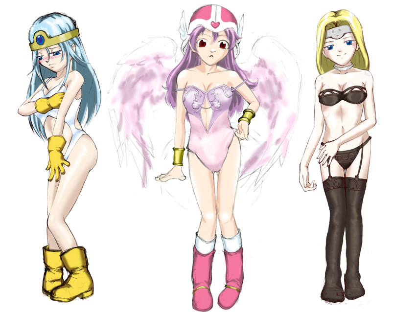 sage, mireyu, and lucia (dragon quest and 3 more) drawn by isutasshu@bangohan