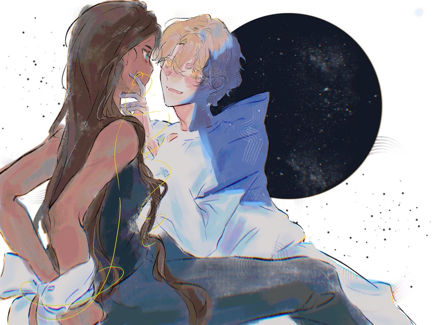 luka and hyuna (alien stage) drawn by qianhuanhuahuo