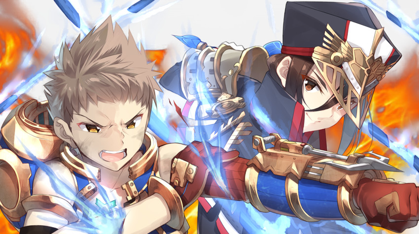 rex and morag ladair (xenoblade chronicles and 1 more) drawn by yappen