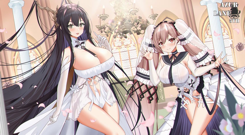 formidable and indomitable (azur lane) drawn by jie_xian_(tsuki)