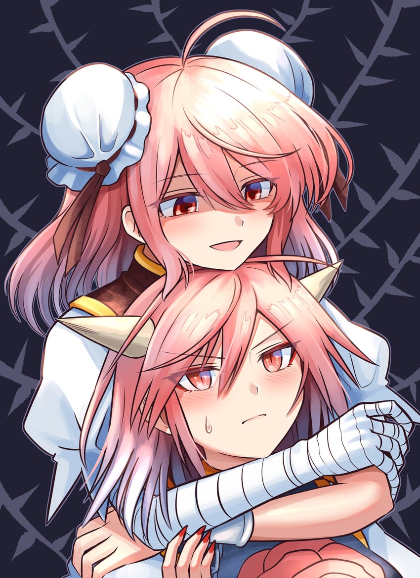 ibaraki kasen and ibaraki douji's arm (touhou) drawn by elaphe_guttata6