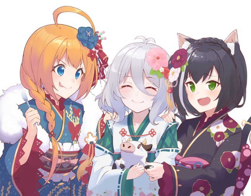 karyl, kokkoro, and pecorine (princess connect!) drawn by shimon_(31426784)