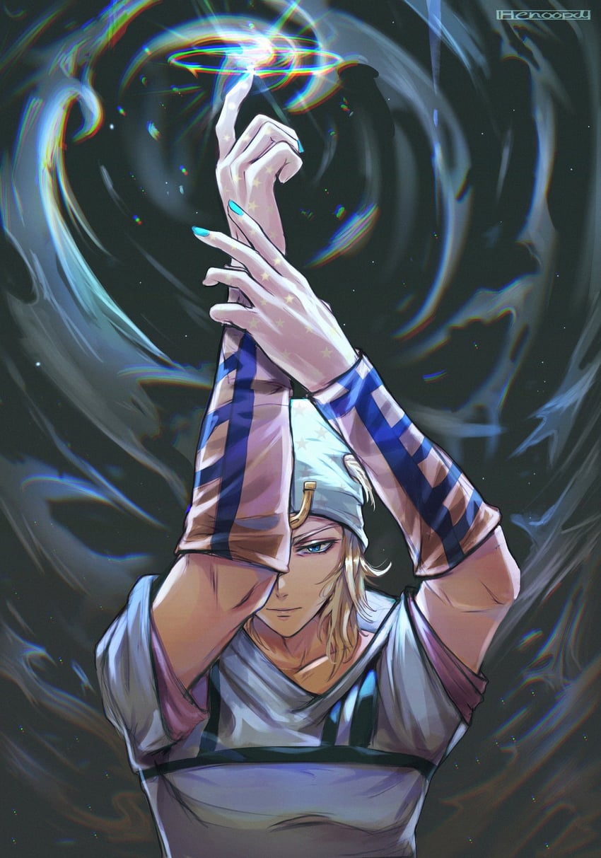 johnny joestar (jojo no kimyou na bouken and 1 more) drawn by henoopd