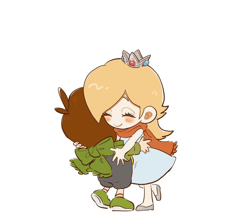 rosalina and luigi (mario and 1 more) drawn by mimimi_(mimimim9999)