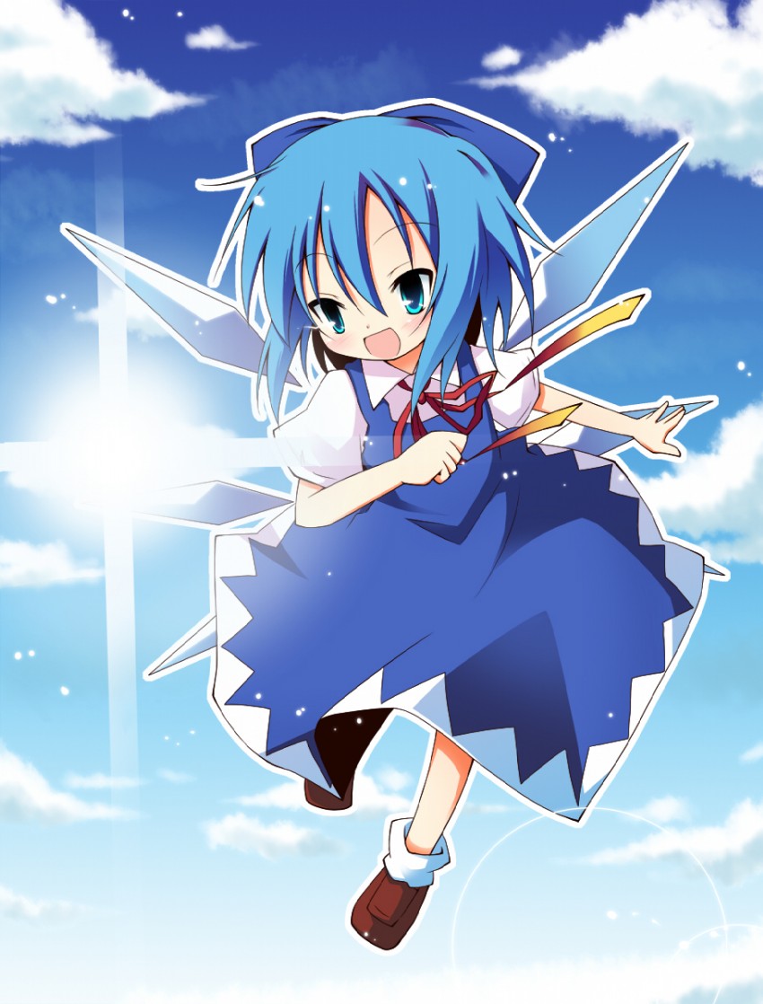 cirno (touhou) drawn by hinata_ichi