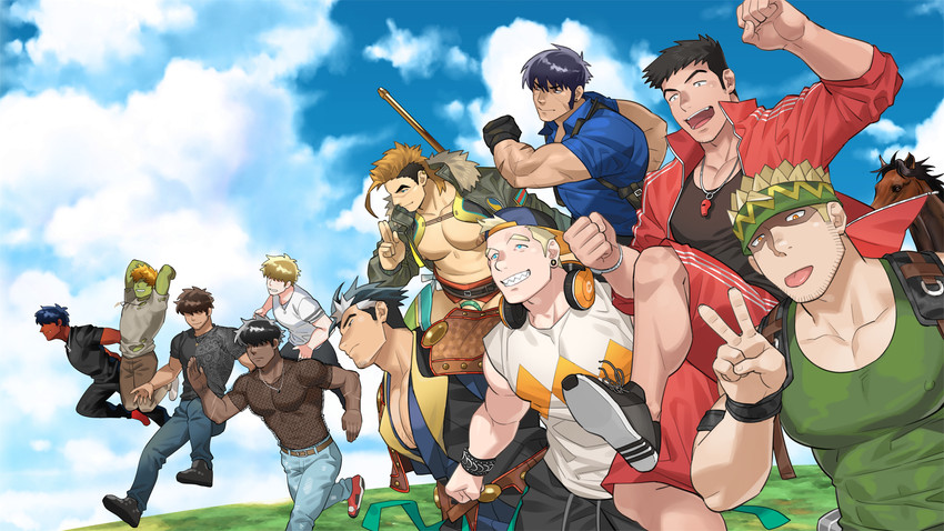 punt, nguyen hoan, suplex, da thach, wey, and 6 more (ero condo) drawn by kienbiu