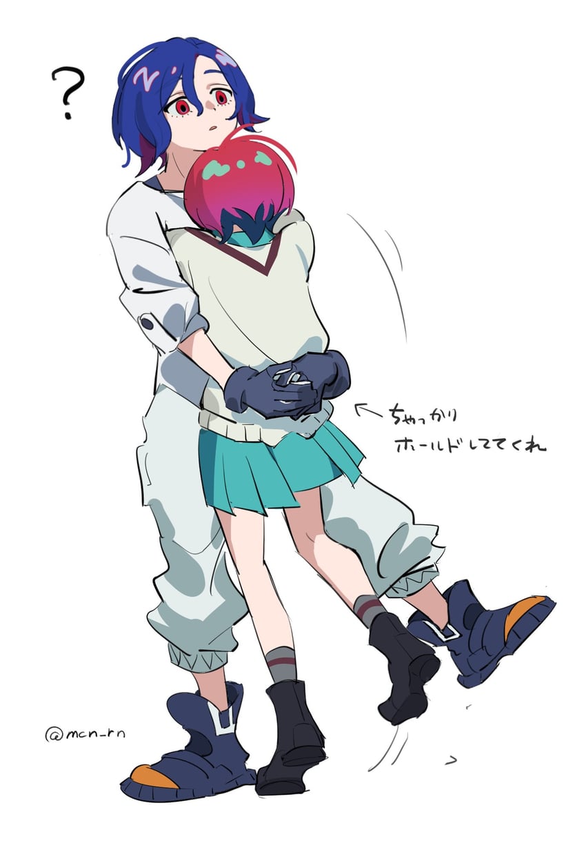 amate yuzuriha and shuji ito (gundam and 1 more) drawn by mochino_ron