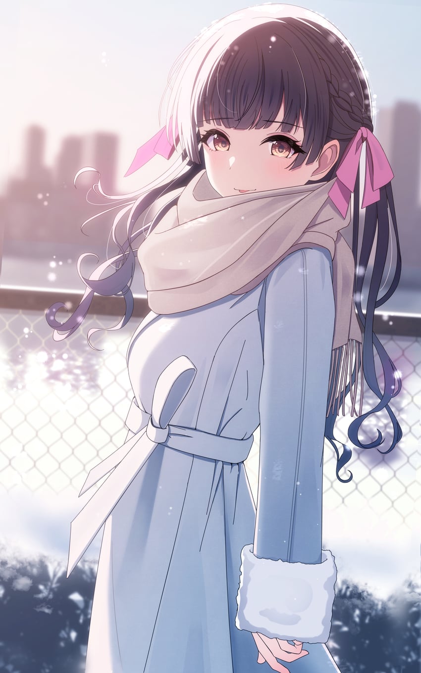 mayuzumi fuyuko (idolmaster and 1 more) drawn by sikimosh