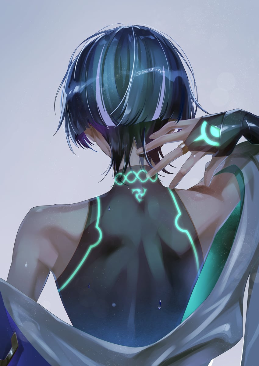 scaramouche and wanderer (genshin impact) drawn by hag_(hag_015)