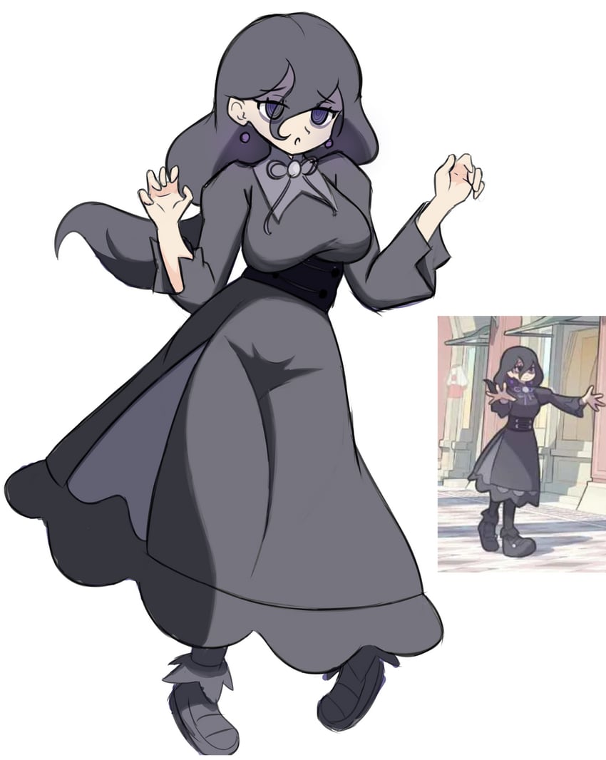 hex maniac (pokemon and 1 more) drawn by gaburiru13