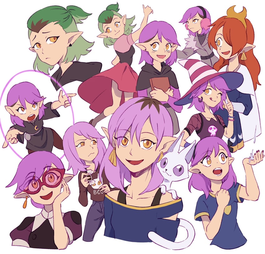 amity blight and ghost (the owl house) drawn by oe_(yamifuti)
