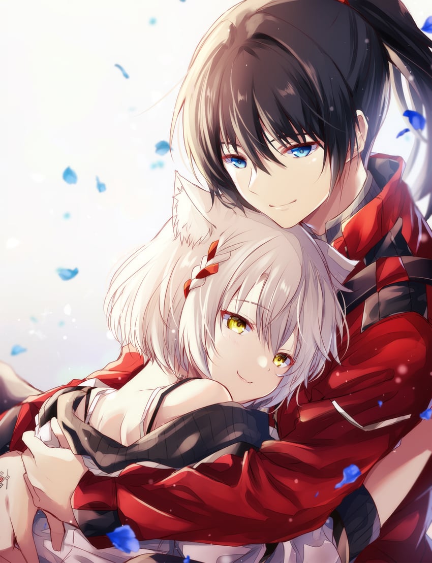 mio and noah (xenoblade chronicles and 1 more) drawn by ui_frara